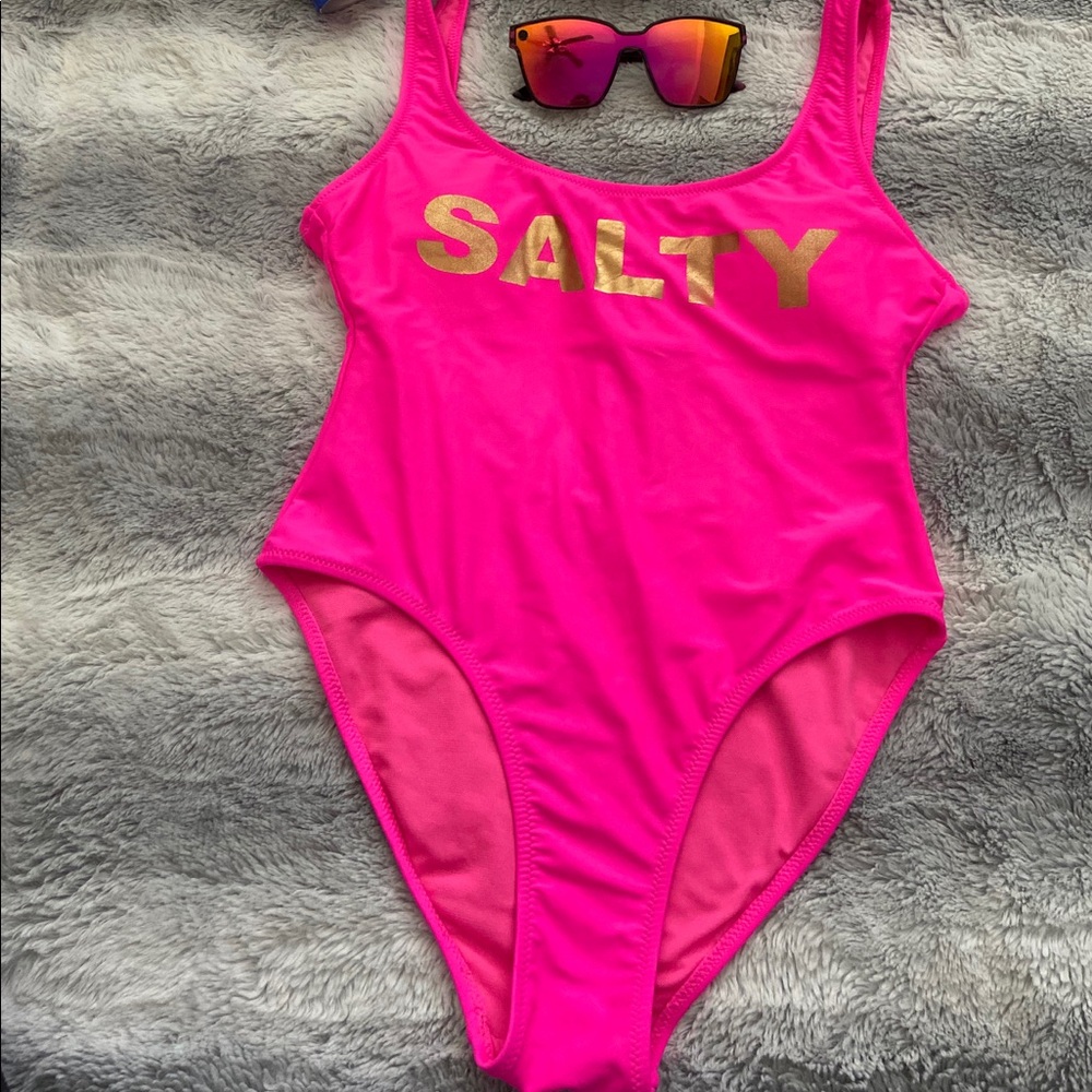 One piece bathing suit